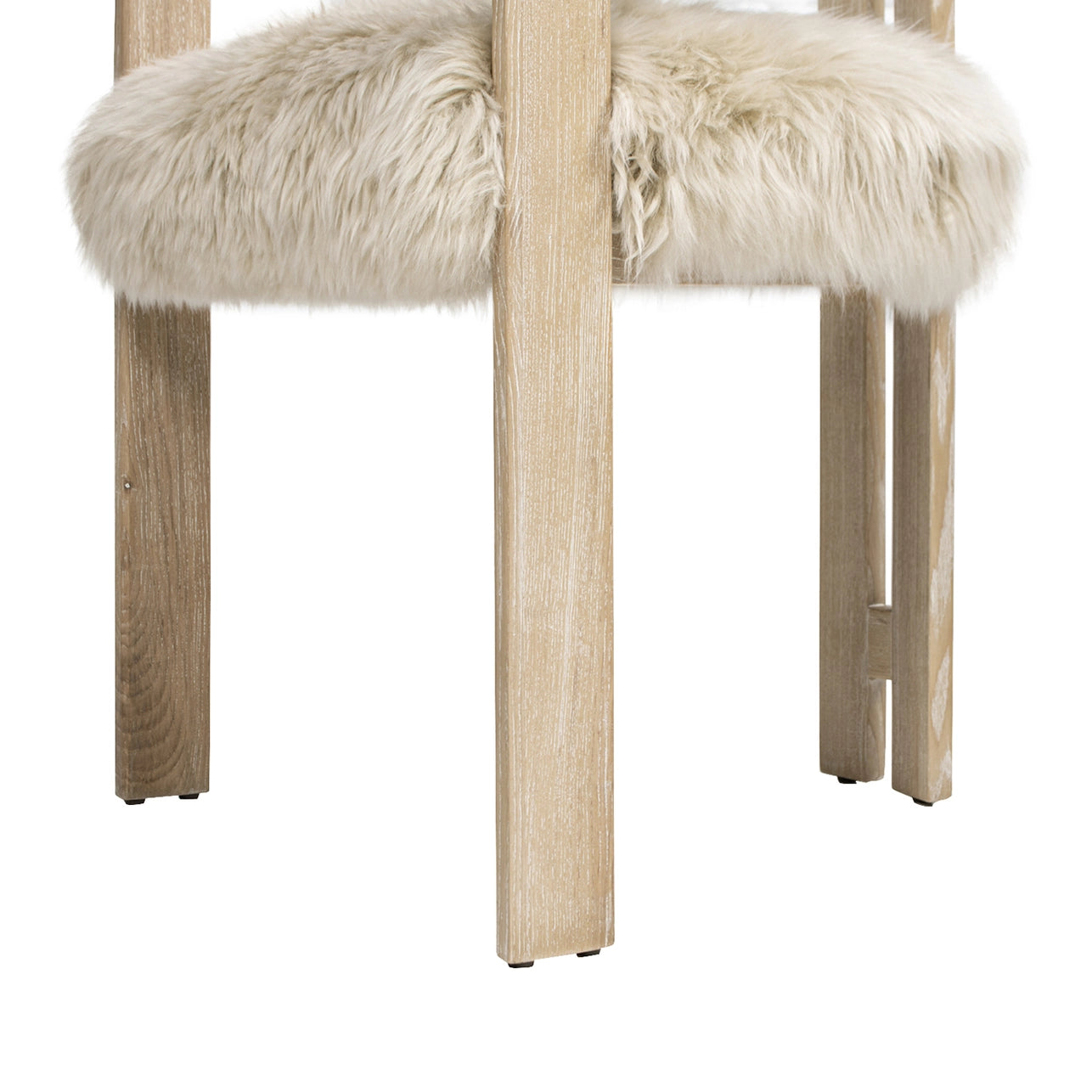 Millwick 21" Low Back Genuine Fur Dining Chair