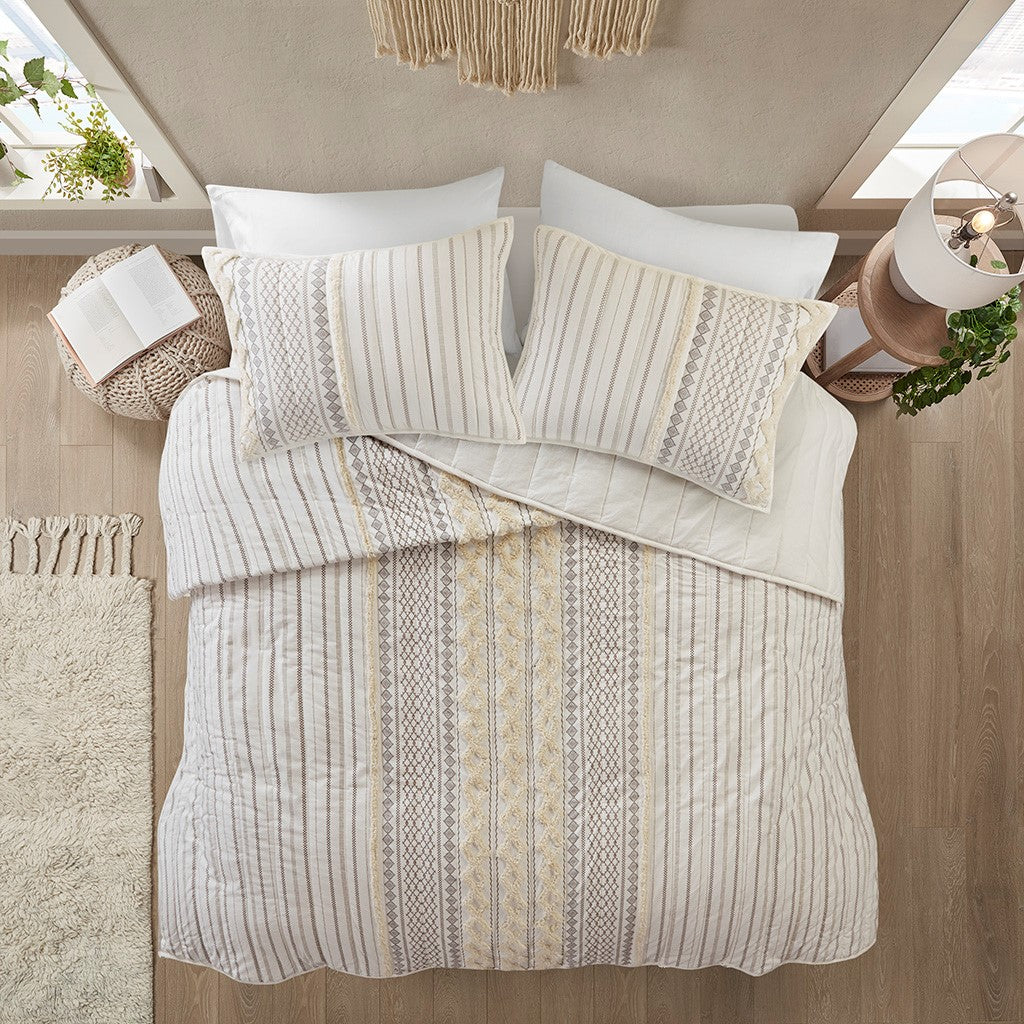 Imani Cotton 3 Piece Coverlet Set