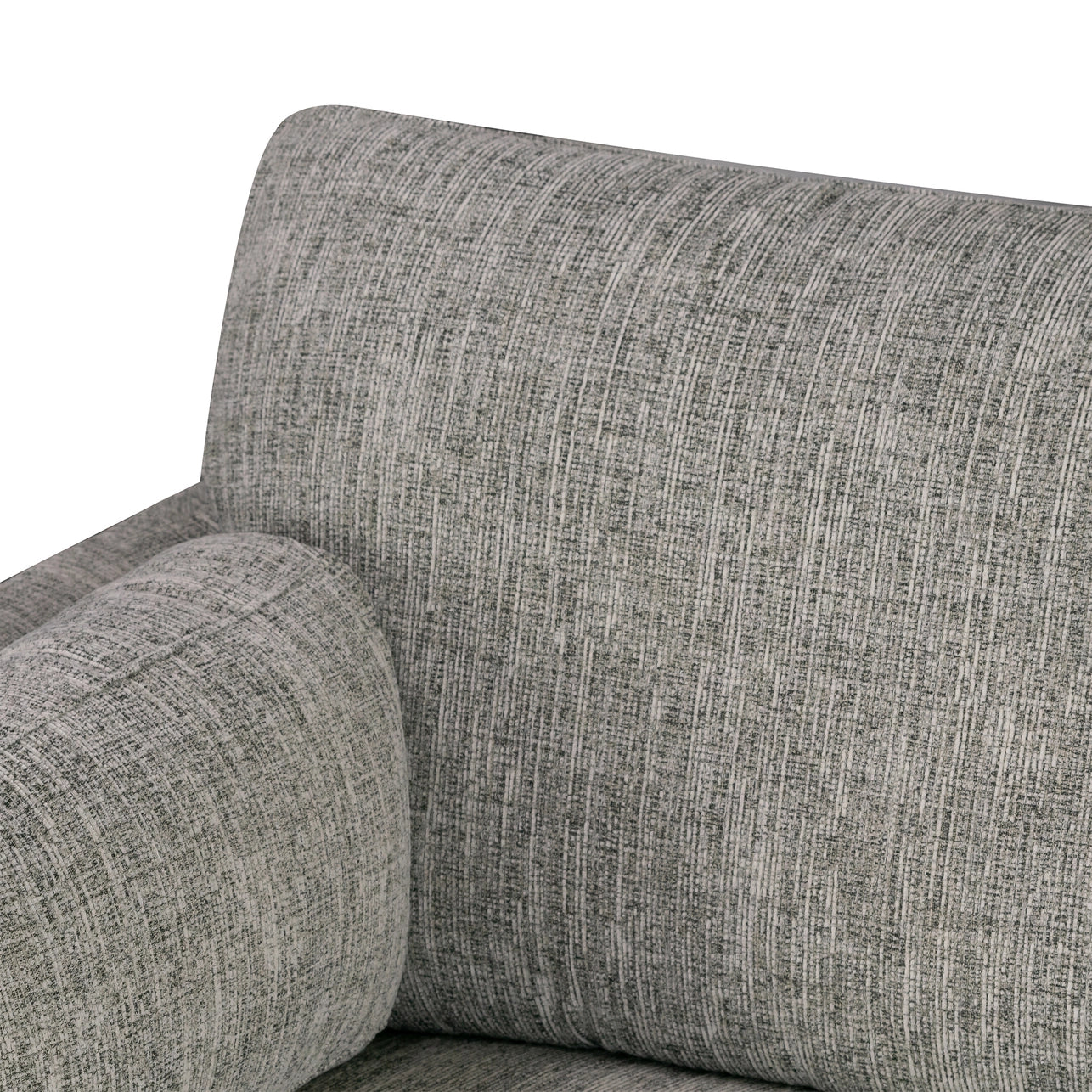 Black & Ivory Chenille Tweed Sofa