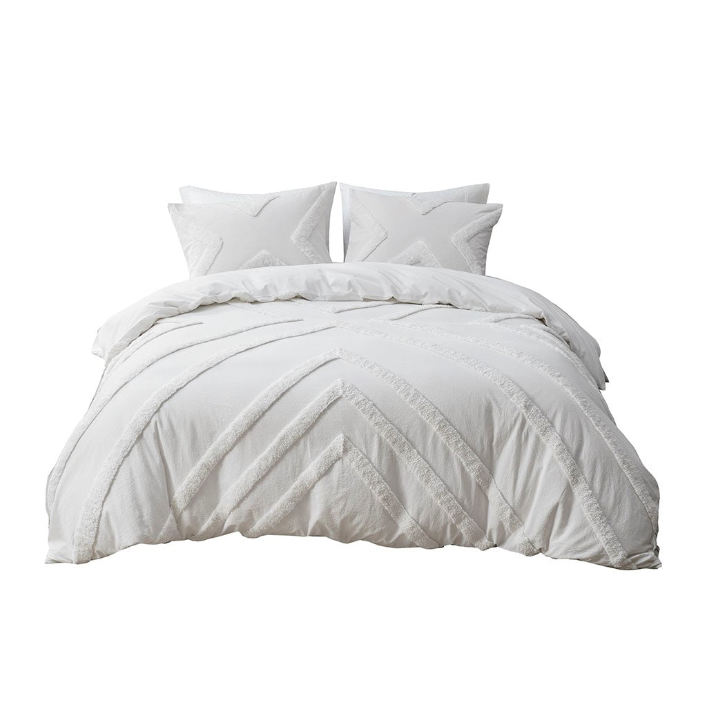 Beck Cotton Chenille Duvet Cover Set