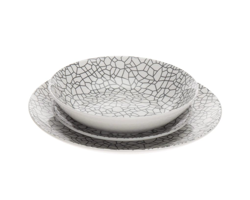 Mossa 12 Piece Porcelain Dinnerware Set - Service For Four