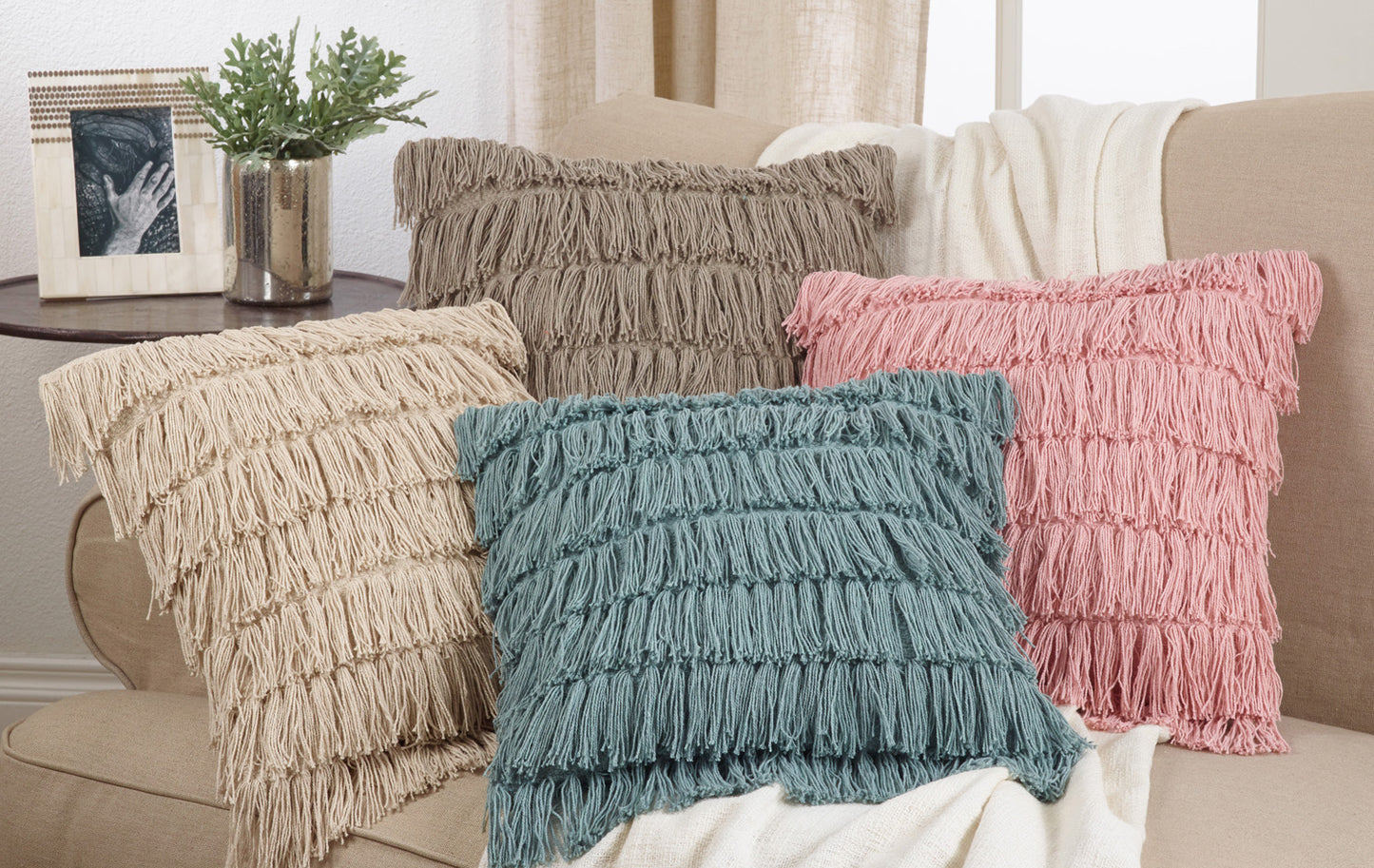 Woven Fringe Pillows