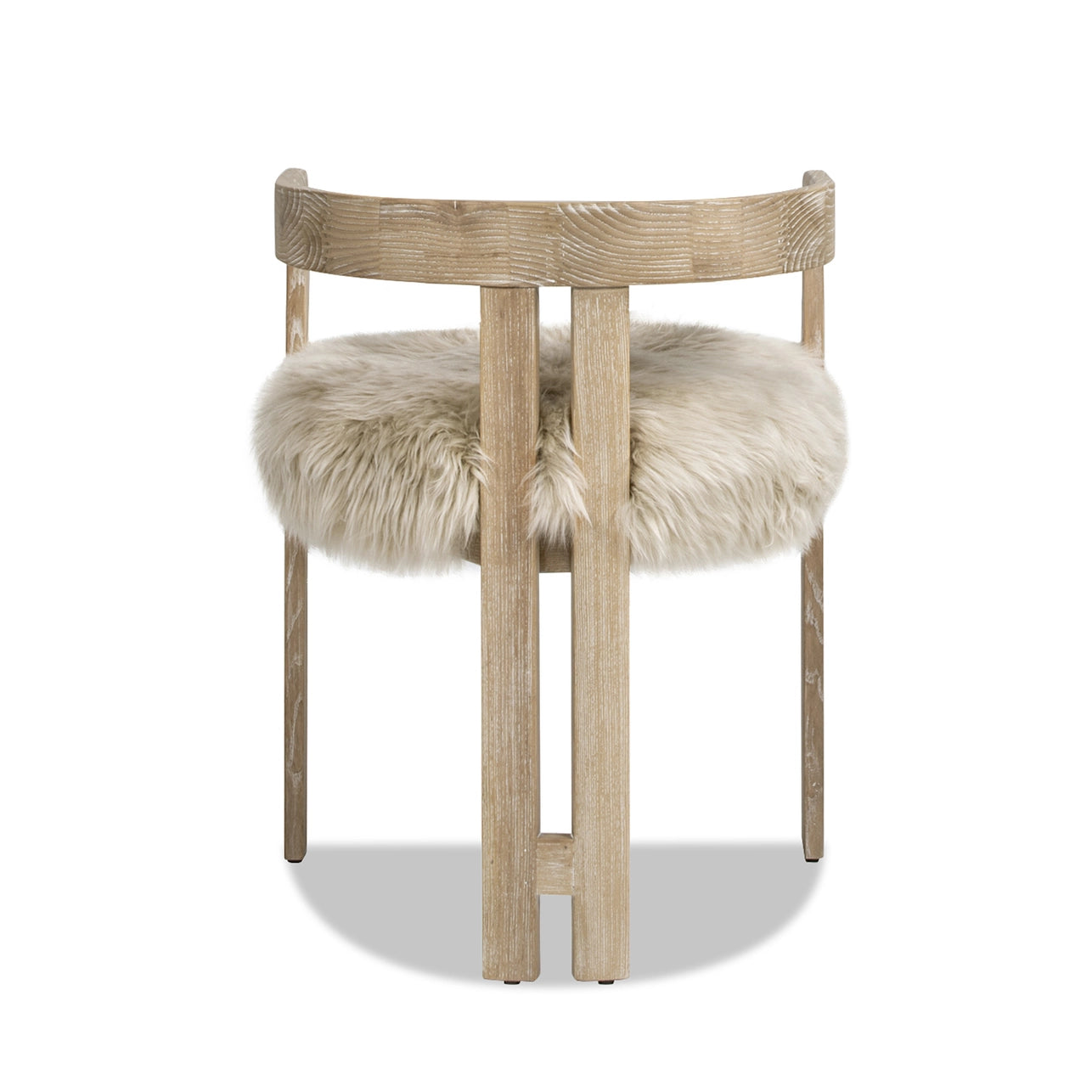 Millwick 21" Low Back Genuine Fur Dining Chair