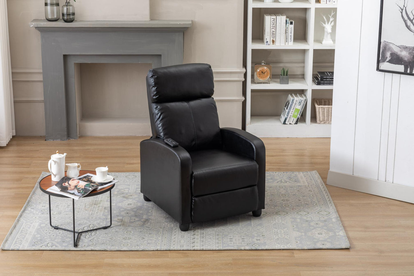 Electric Recliner for the Elderly with Massage Therapy and Heat, Simple Pushback, Power Chair& Small Sofa Suitable for Living Room & Bed Room