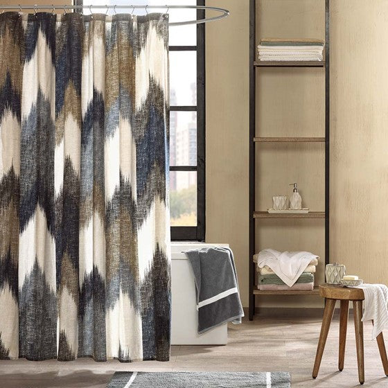 Alpine Cotton Printed Shower Curtain