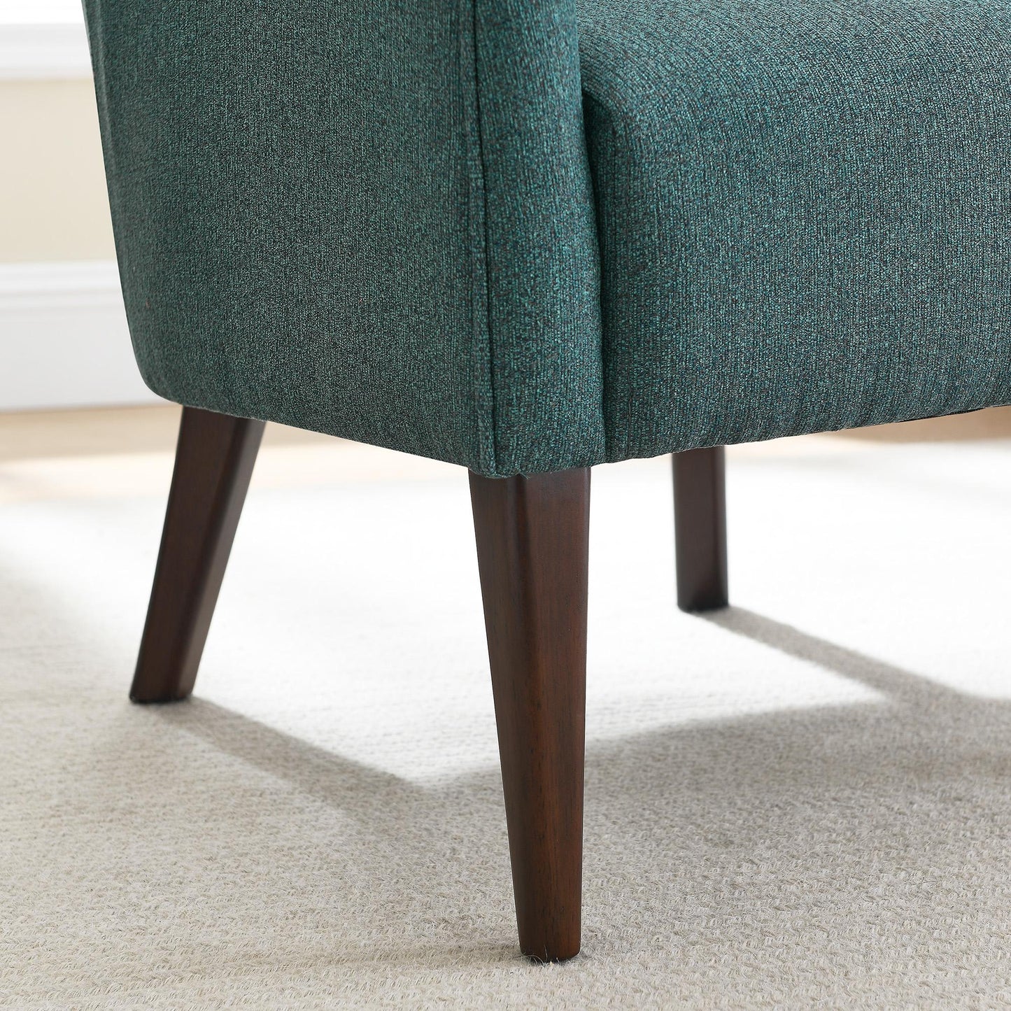 Blue accent chair