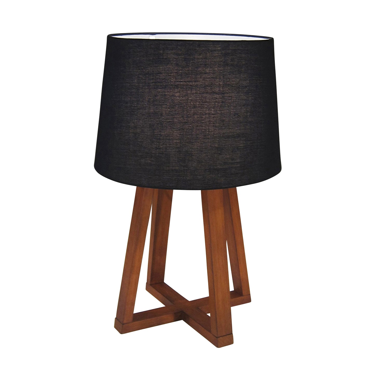 WOOD 23" TABLE LAMP, BROWN KD
