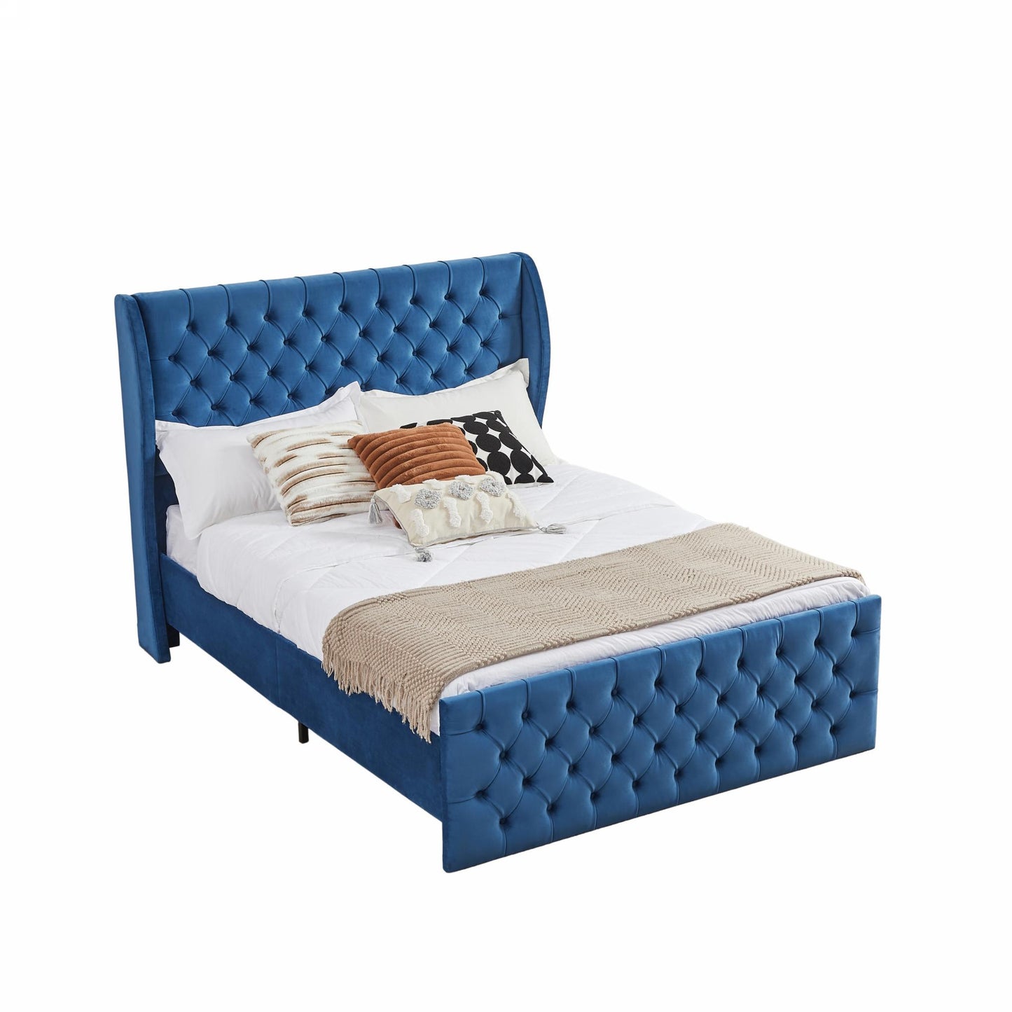 Queen Size Chesterfield Tufted Bed