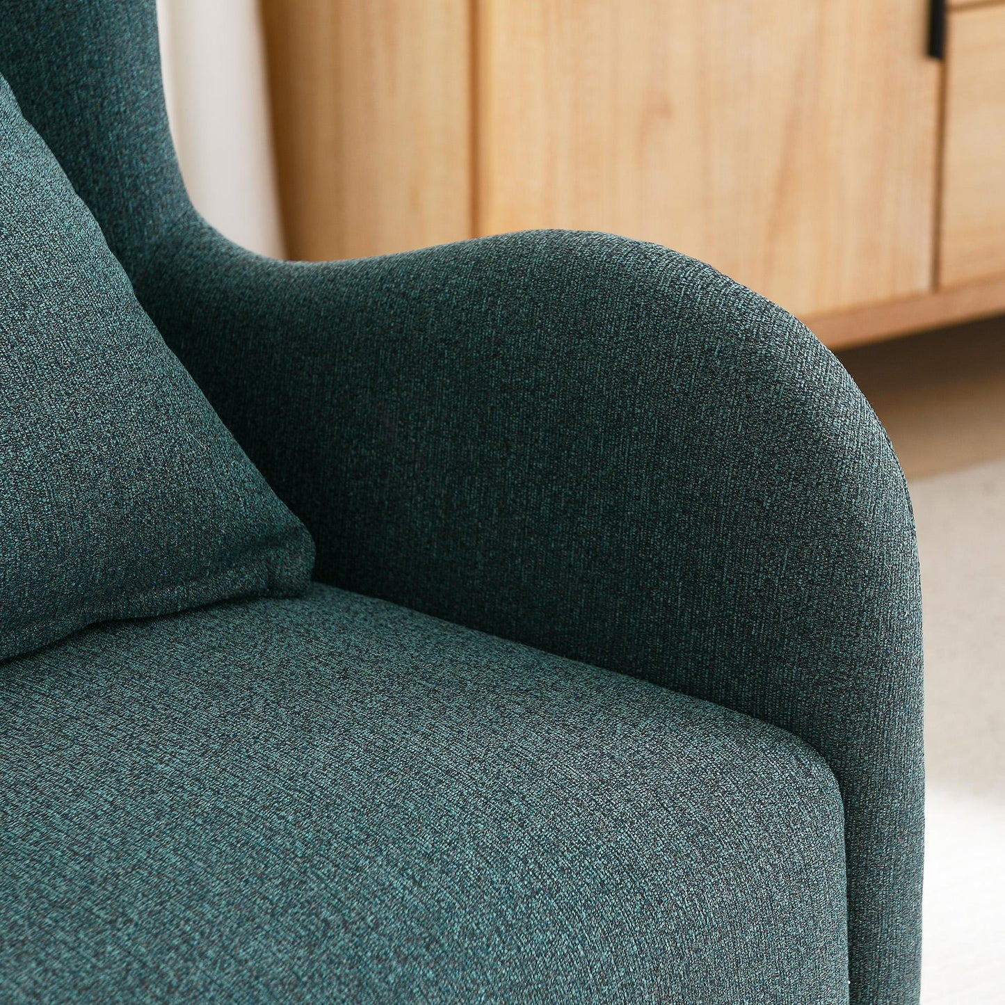Blue accent chair