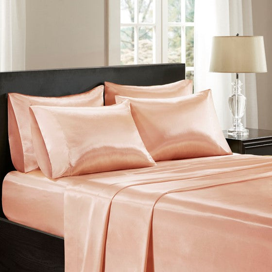 Satin Wrinkle-Free Luxurious 6-Piece Sheet Set