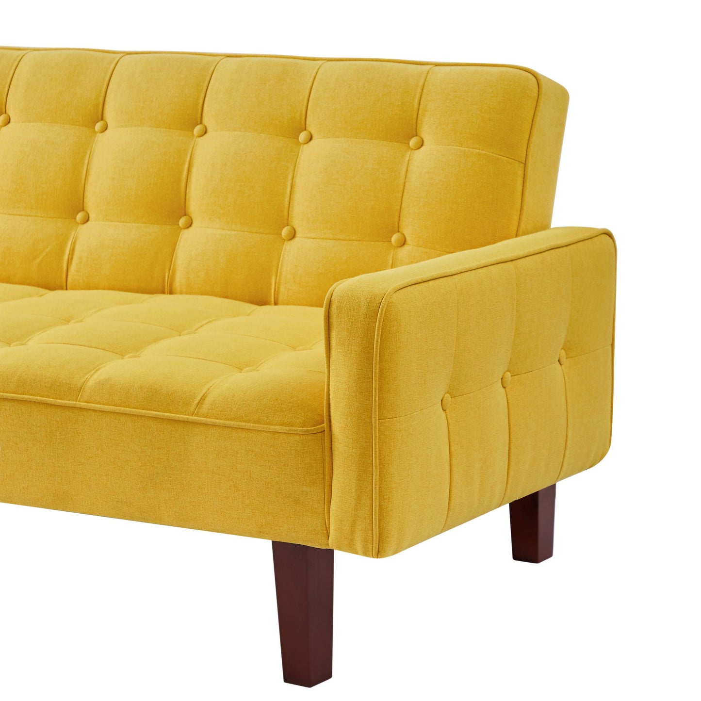 Solid Color Tufetd Sofa Save Space for Living Room