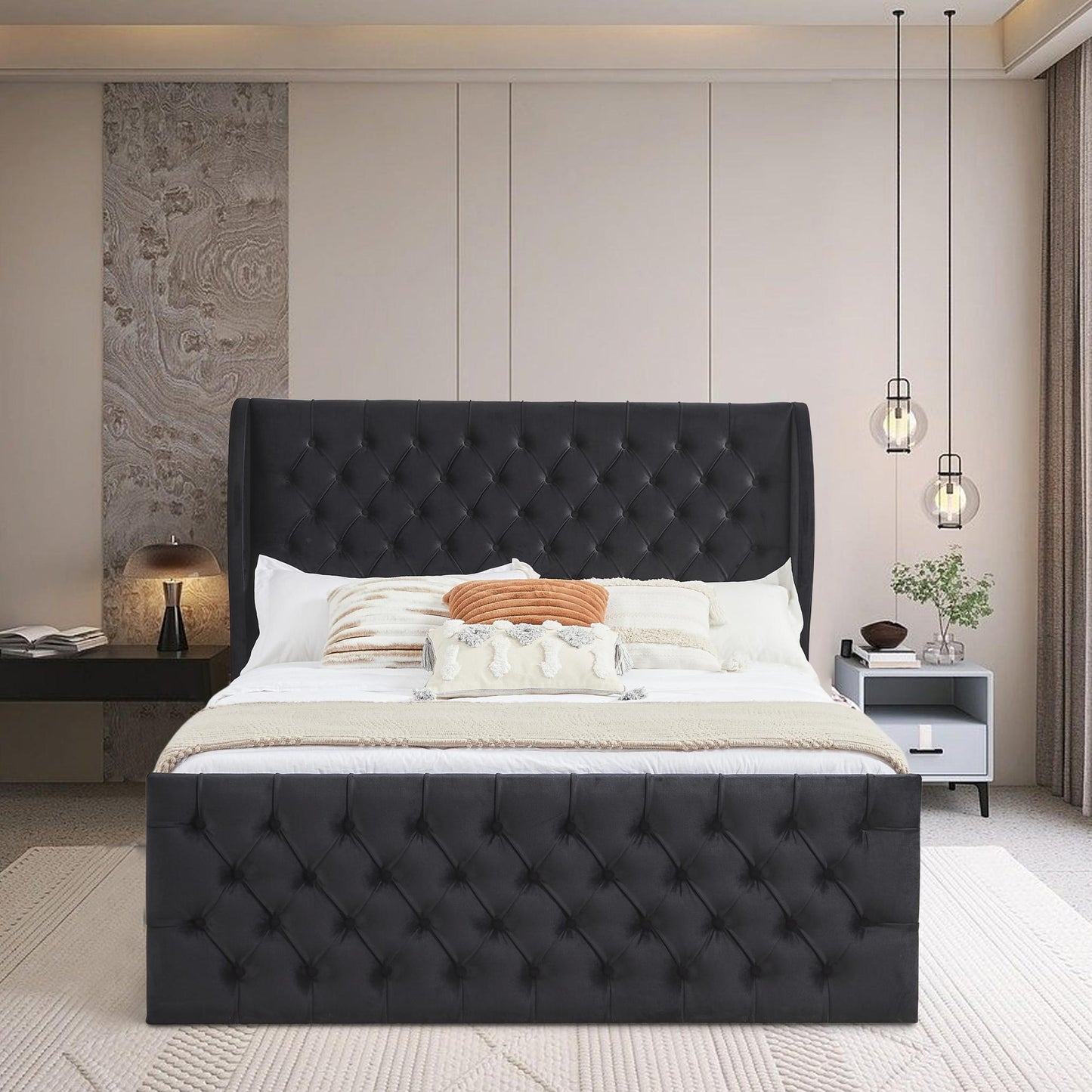 Queen Size Chesterfield Tufted Bed