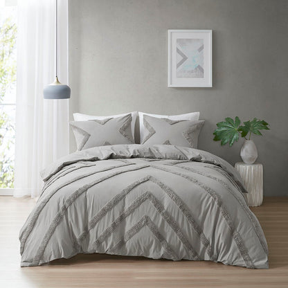 Beck Cotton Chenille Duvet Cover Set