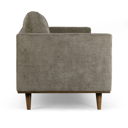 Bishop Brown Twill Fabric Sofa