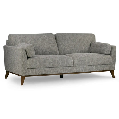 Black & Ivory Chenille Tweed Sofa