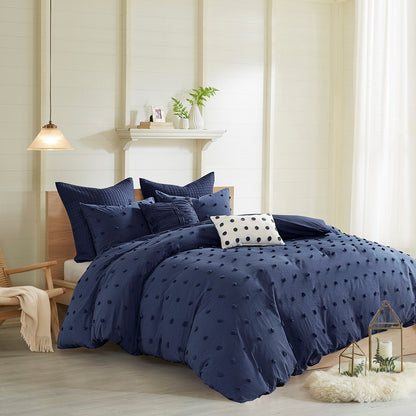 Brooklyn Cotton Jacquard Duvet Cover Set