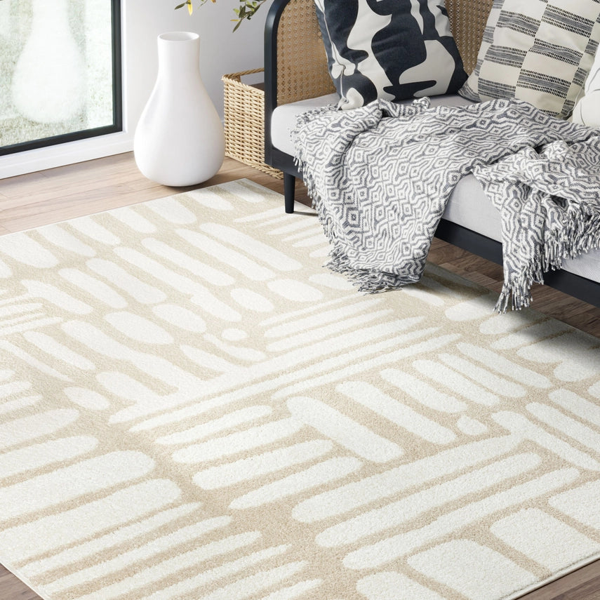 Modern Beige Area Rug