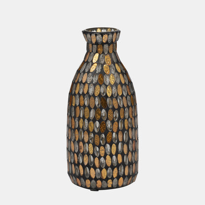 9" Mosaic Copper Vase