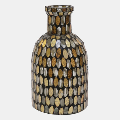 8" Mosaic Copper Vase