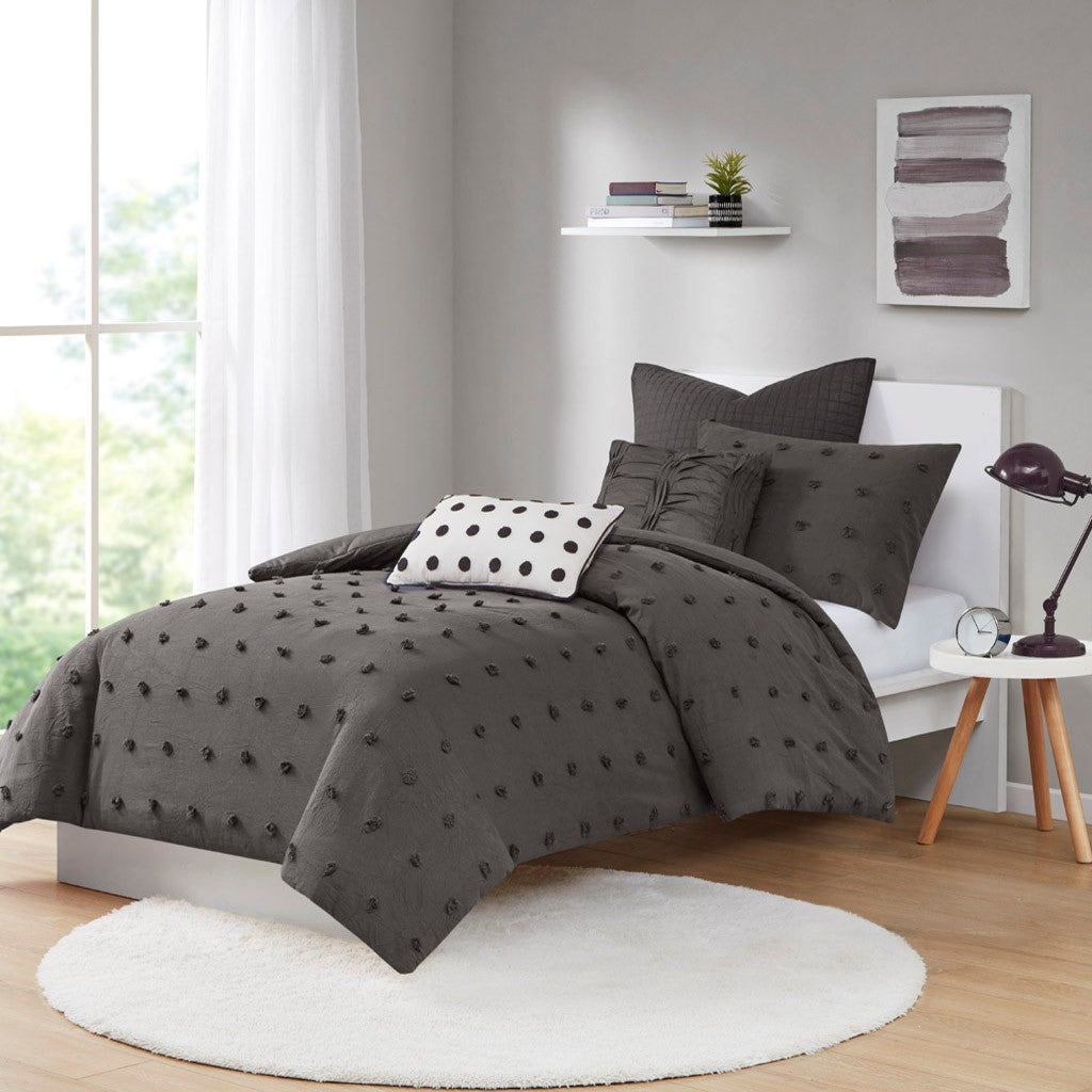 Brooklyn Cotton Jacquard Duvet Cover Set