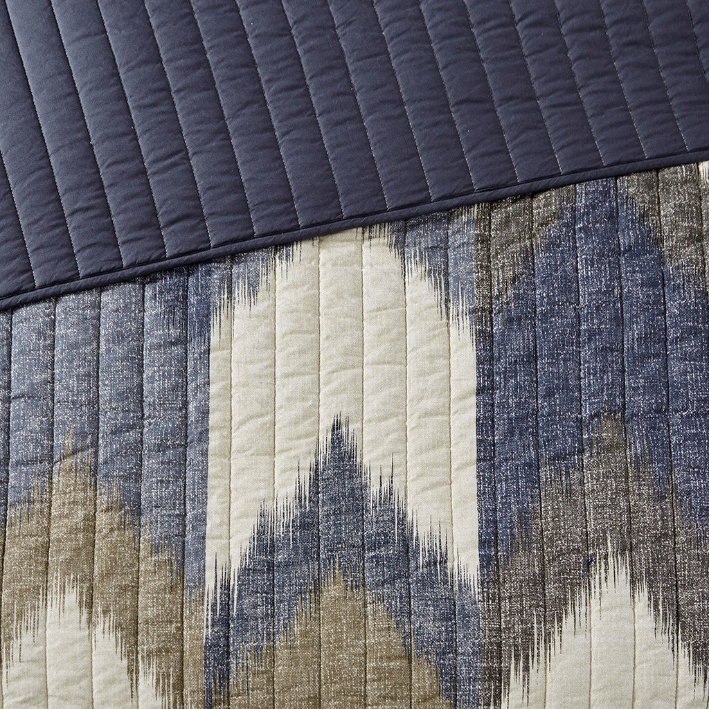 Alpine 3 Piece Printed Cotton Quilt Set