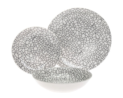 Mossa 12 Piece Porcelain Dinnerware Set - Service For Four