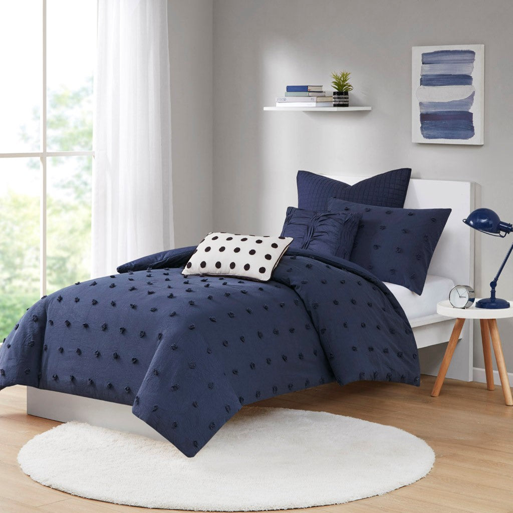 Brooklyn Cotton Jacquard Duvet Cover Set