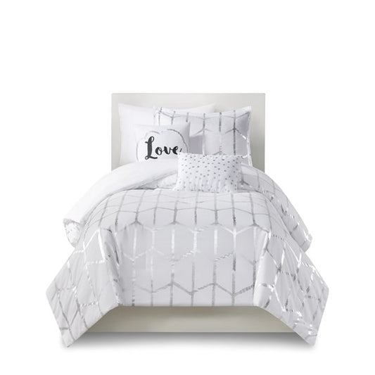 Raina Metallic Printed Comforter Set