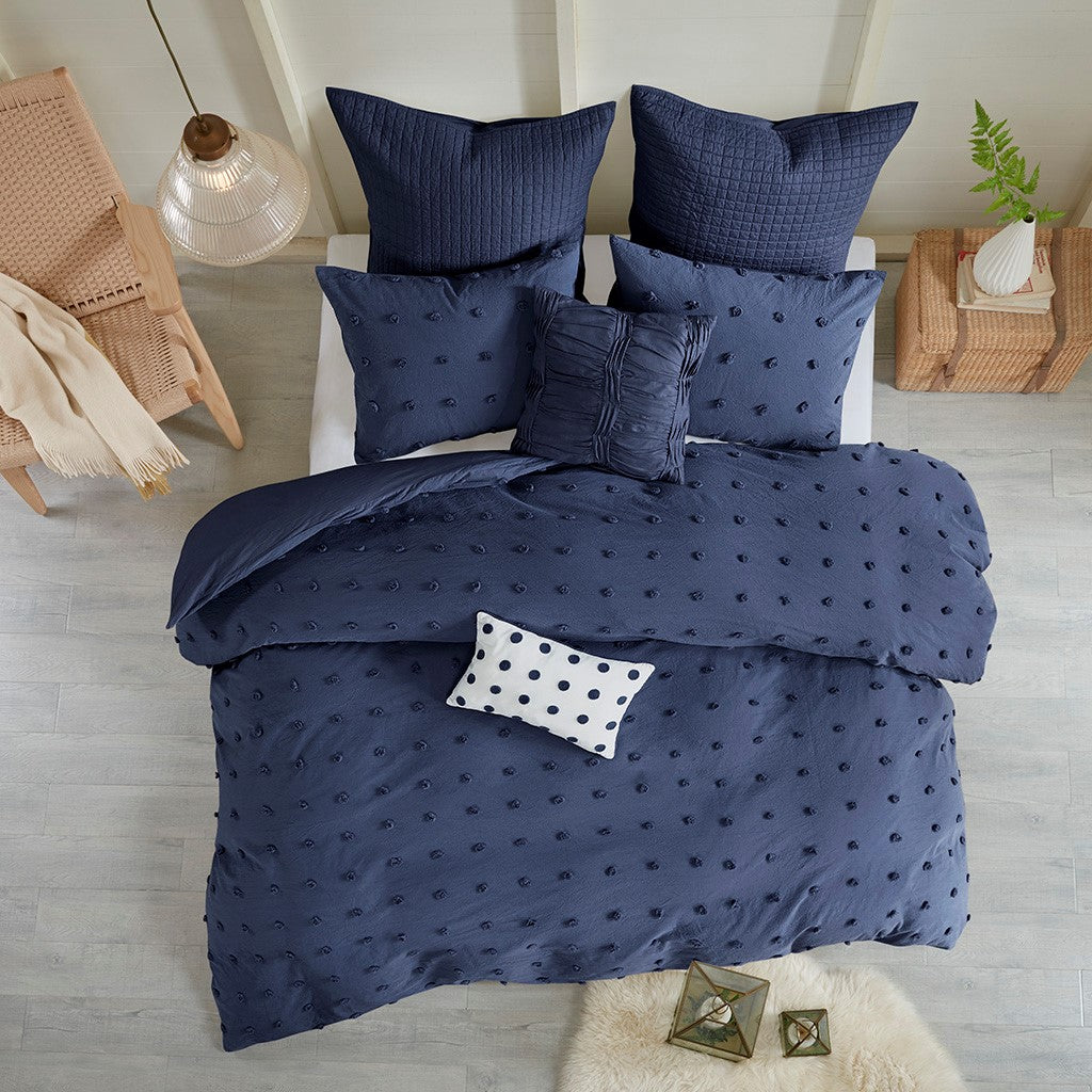 Brooklyn Cotton Jacquard Duvet Cover Set