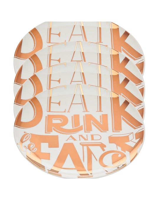 Eat Drink & Be Fancy Appetizer Set of 4