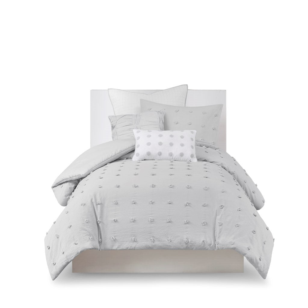 Brooklyn Cotton Jacquard Duvet Cover Set