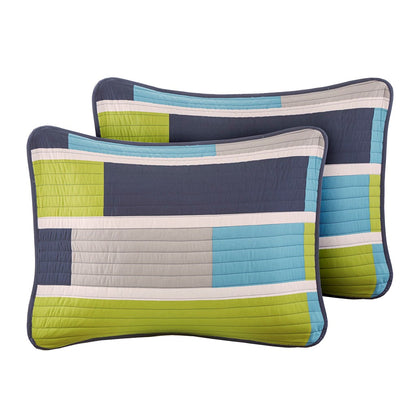 Bradley Reversible Quilt Set with Throw Pillow