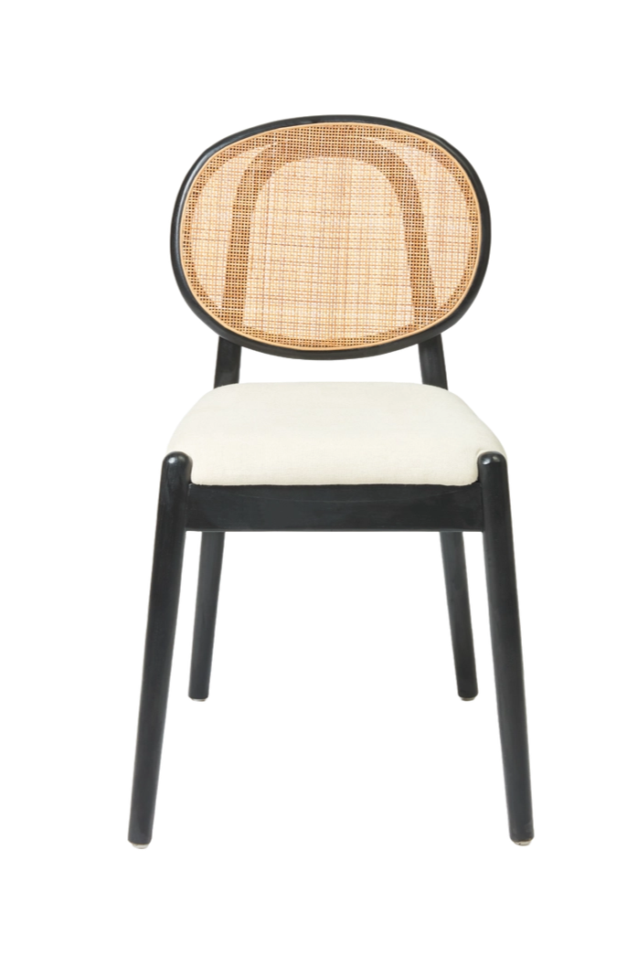 Set of 4 Amelie Dining Chairs-Black