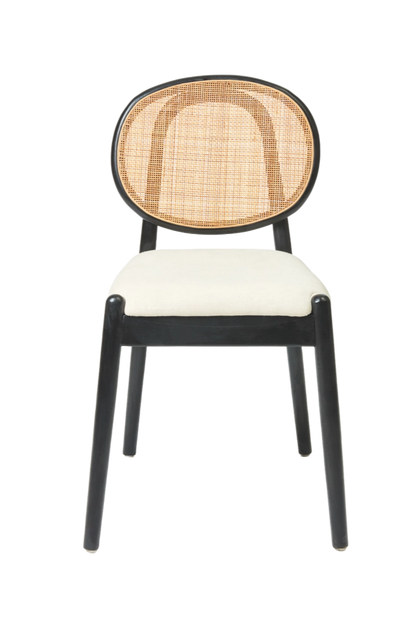 Set of 4 Amelie Dining Chairs-Black