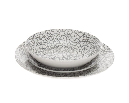 Mossa 12 Piece Porcelain Dinnerware Set - Service For Four
