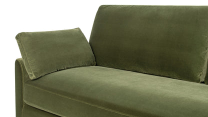 Modern Story Olive Green Velvet Sofa