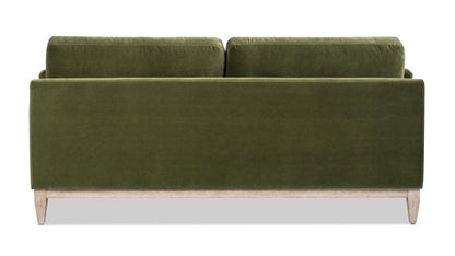 Modern Story Olive Green Velvet Sofa