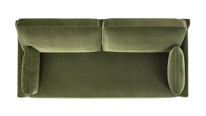 Modern Story Olive Green Velvet Sofa