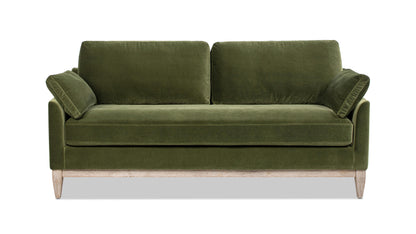 Modern Story Olive Green Velvet Sofa