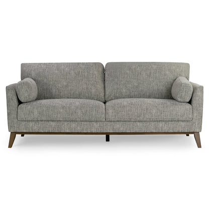 Black & Ivory Chenille Tweed Sofa