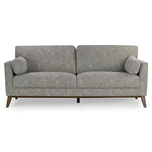Black & Ivory Chenille Tweed Sofa