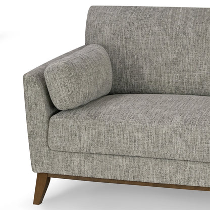 Black & Ivory Chenille Tweed Sofa