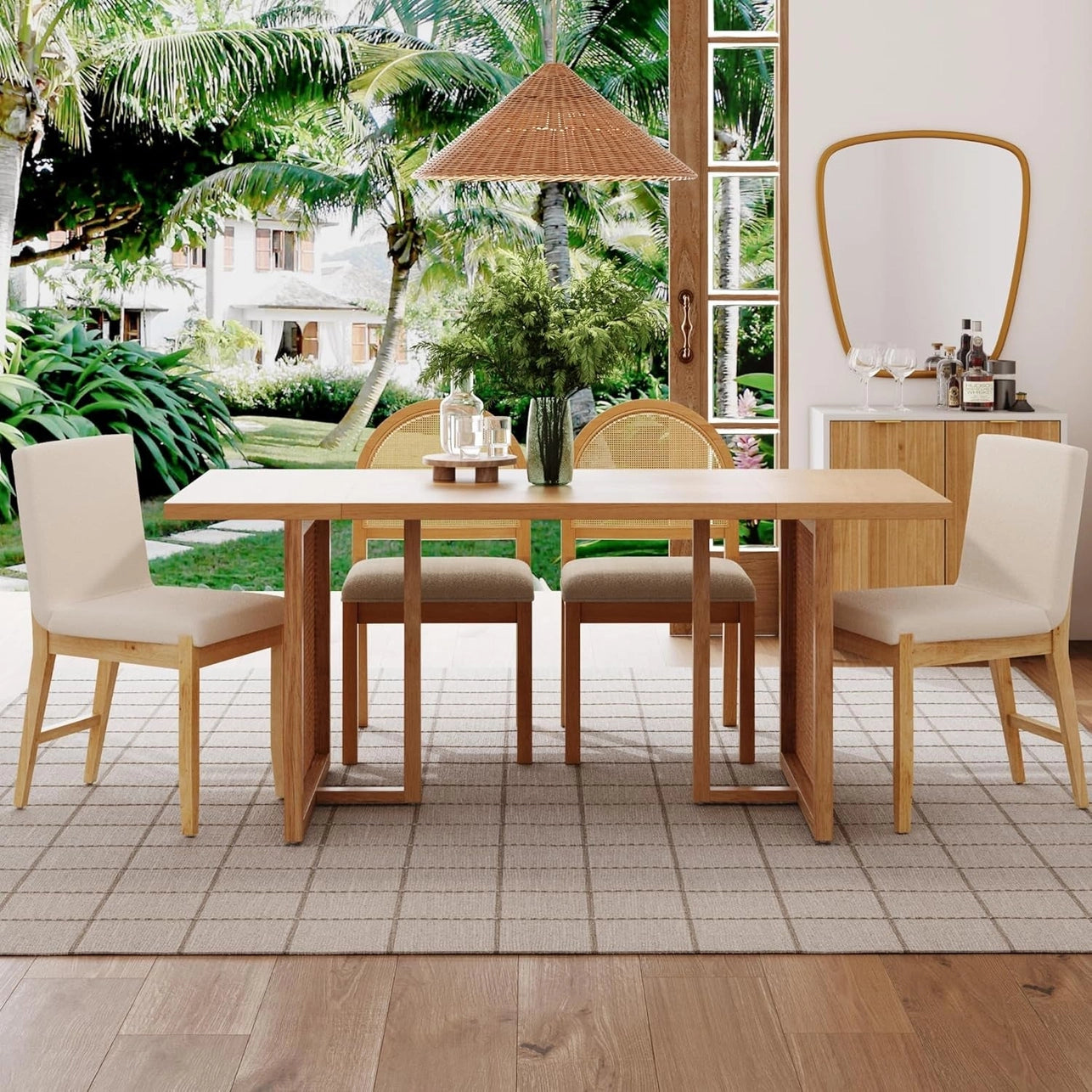 Boho Organic Dining Table