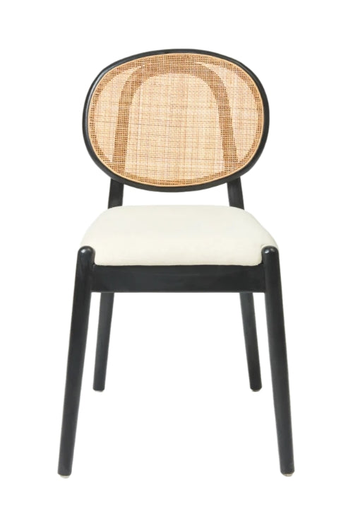 Set of 4 Amelie Dining Chairs-Black