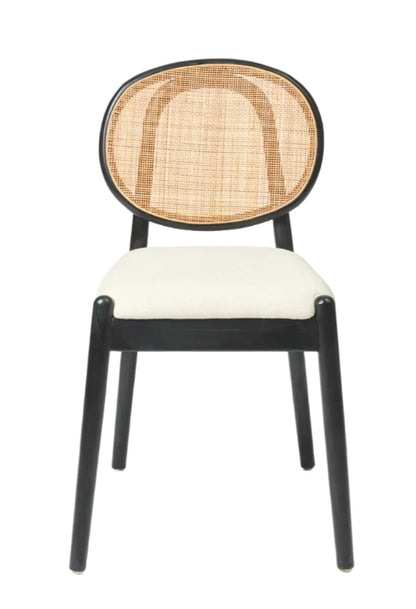 Set of 4 Amelie Dining Chairs-Black