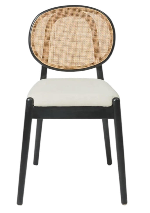 Set of 4 Amelie Dining Chairs-Black