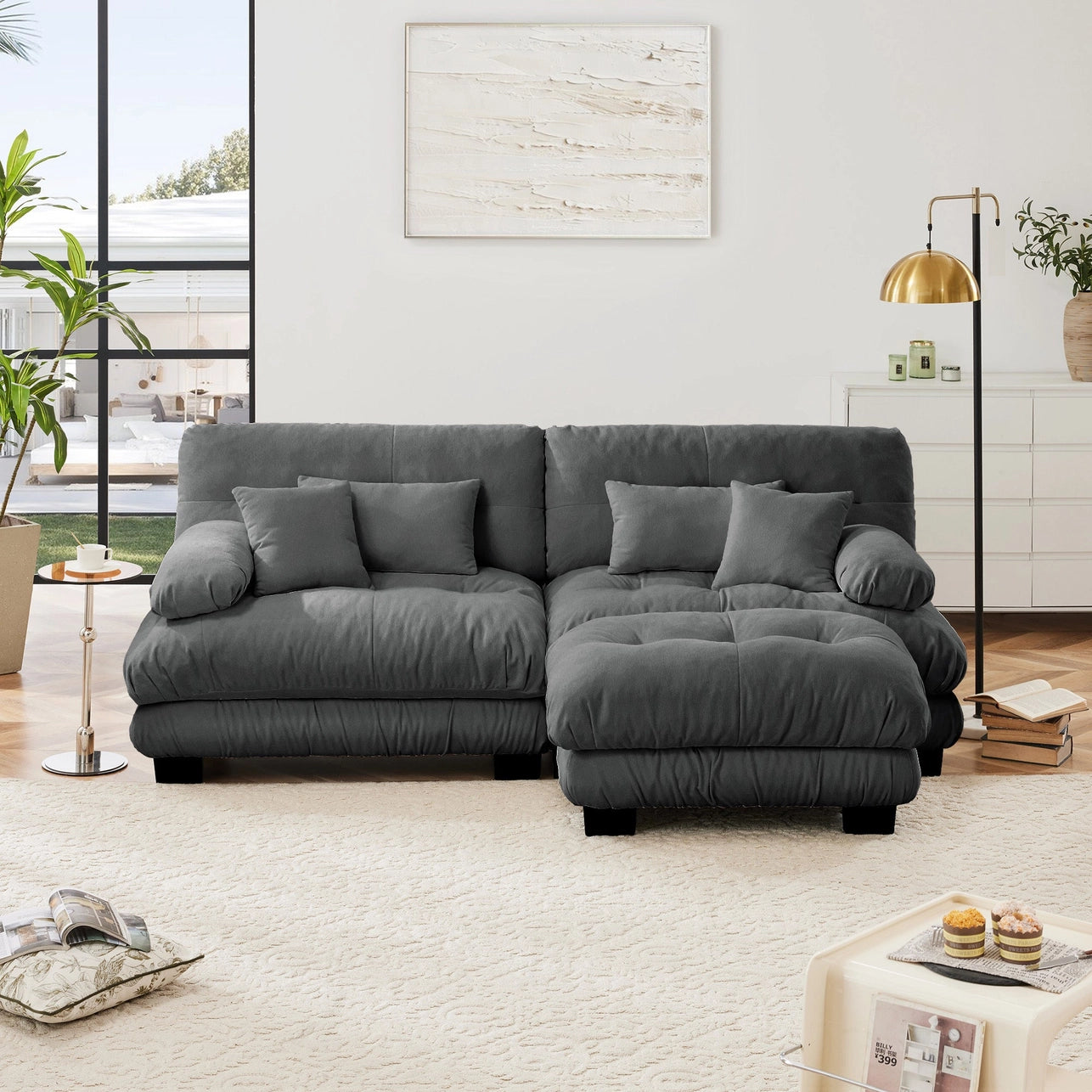 2-Seater Cloud Sofa Sectional