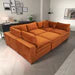 Burnt Orange modular sectional