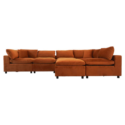 Burnt Orange modular sectional