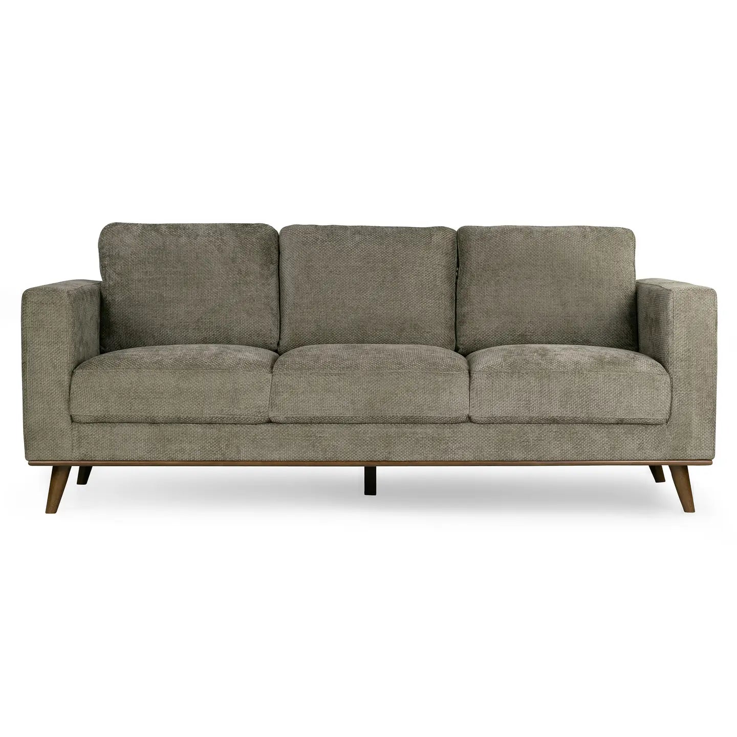 Bishop Brown Twill Fabric Sofa